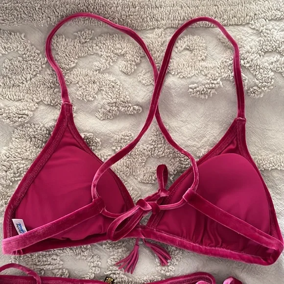 La Vie En Rose Aqua | Velour Velvet Bikini - Picture 5 of 8